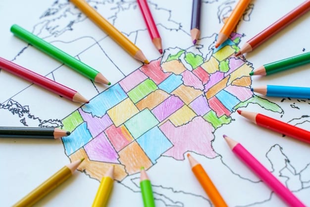 A map of the United States with regions subtly shaded to indicate varying levels of consumer confidence, showing some areas are more optimistic than others.