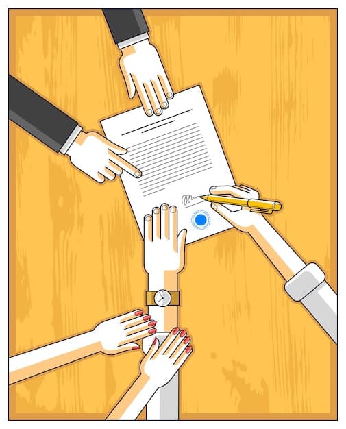 A digital illustration showing various hands reaching towards a legislative document, each hand representing a different interest group (pharmaceutical, insurance, patient advocacy), symbolizing the collective influence on policy.