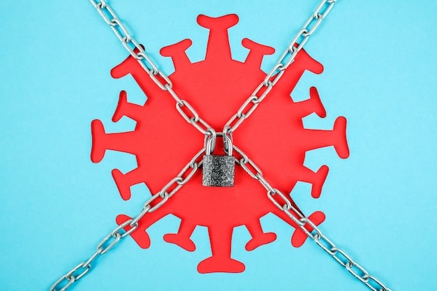 A stylized graphic showing various crisis symbols like a virus, a broken chain, a collapsing building, and a thunderbolt, all leading to a downward-pointing arrow on a stock chart, illustrating the multifactorial triggers of market volatility.