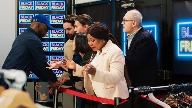 A group of diverse investors in a modern trading room, looking at multiple screens displaying complex financial data and market trends, with one investor pointing intently, conveying the intensity of market analysis during uncertain times.